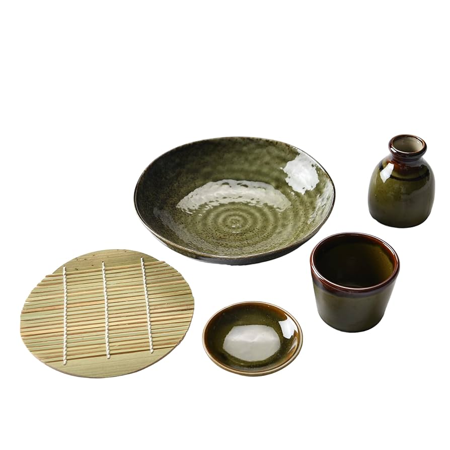 値下げ！津軽塗 蕎麦皿セット （箸置き、おしぼり置き） 値下げ