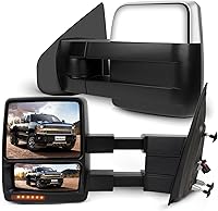 Vista 23 de SCITOO Espejo de remolque para Ford F-150 2004-2006 para Ford F-150, exterior automotriz con señales LED delanteras calentadas eléctricas
