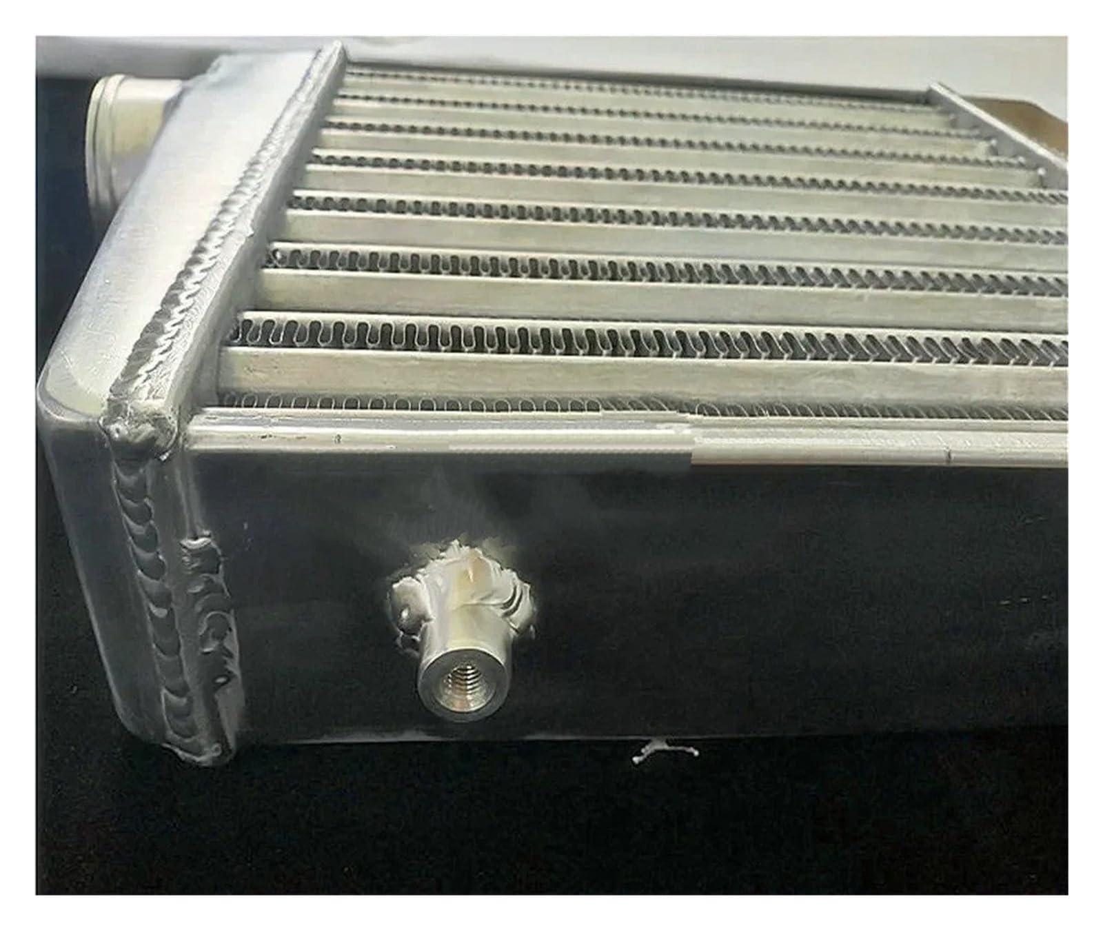 Intercooler Montaje Superior Intercooler De Aluminio Universal Montaje Frontal, 460x300x76mm, 76mm, Salida Entrada 3" Para Diseño Aleta
