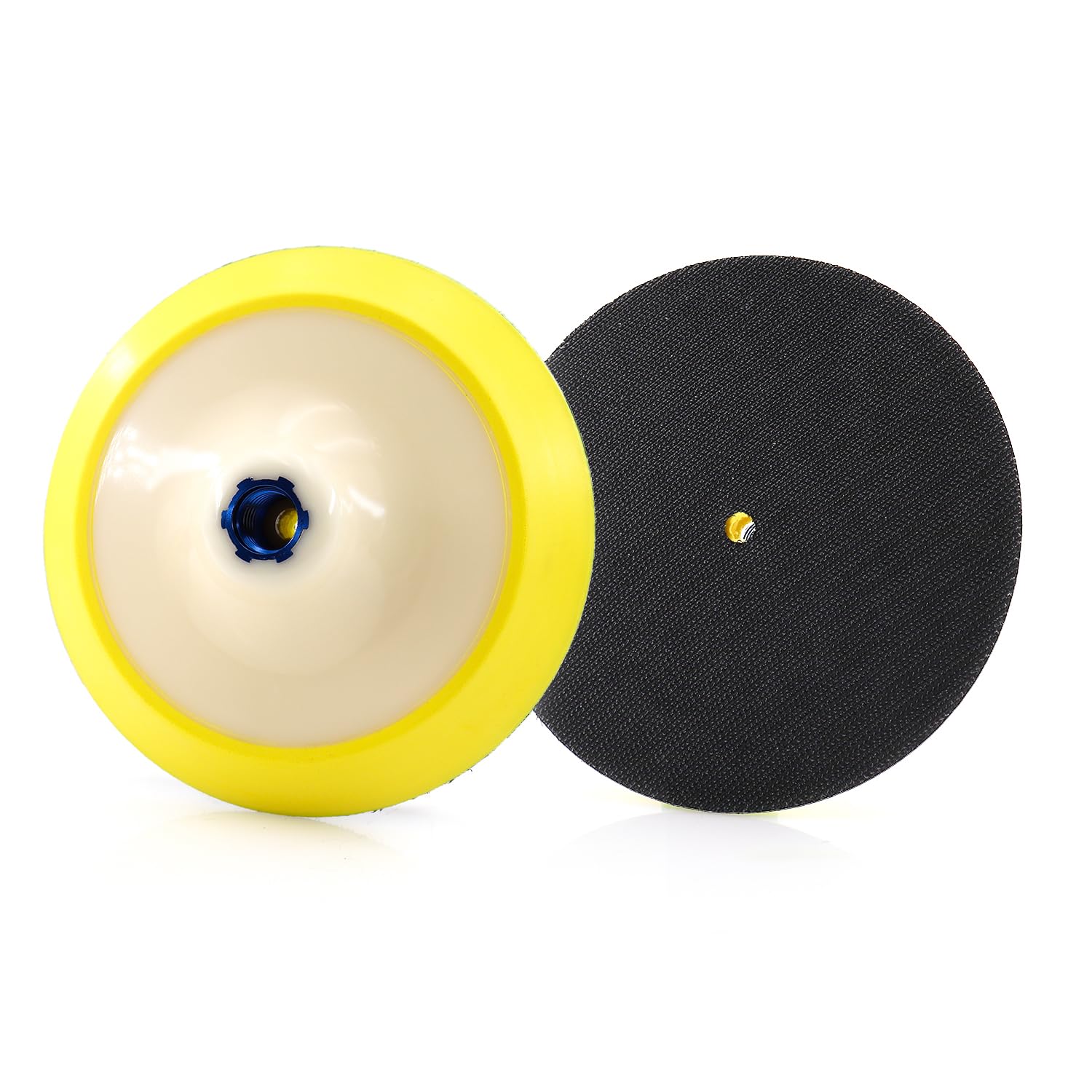 Almohadilla giratoria de gancho y bucle con rosca de 5/8"-11 para lijar/pulir almohadillas amoladora angular (6 pulgadas)