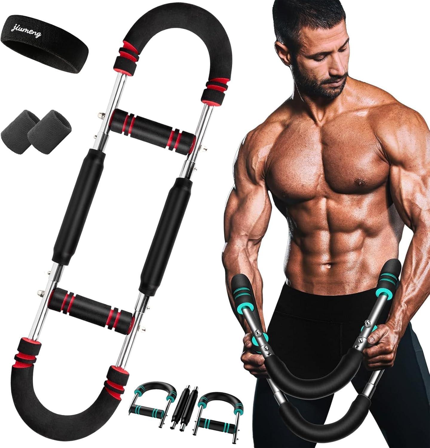 Twister Arm Trainer, Attrezzo per Allenamento Del Torace Regolabile Da 40 a 100 Libbre, Allenatore per Braccia, Arm Trainer, Barra Portatile Power Twister