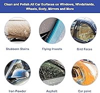 Vista 4 de Paquete de 2 manoplas de arcilla para detalles de automóvil, toalla de grado fino, guantes de lavado reutilizables para detalles y pulido