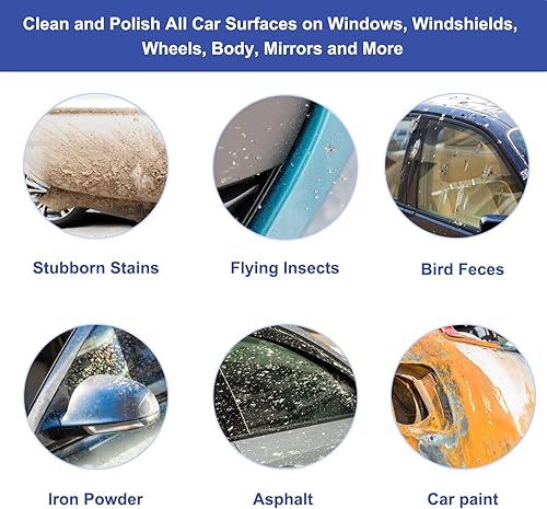 Miniatura 4 de Paquete de 2 manoplas de arcilla para detalles de automóvil, toalla de grado fino, guantes de lavado reutilizables para detalles y pulido del