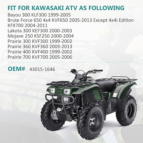 Miniatura 2 de Cilindro maestro de freno delantero derecho para Kawasaki Prairie 300 360 400 700 Bayou 300 Brute Force 650 Lakota 300 Mojave 250 KVF300 KVF360