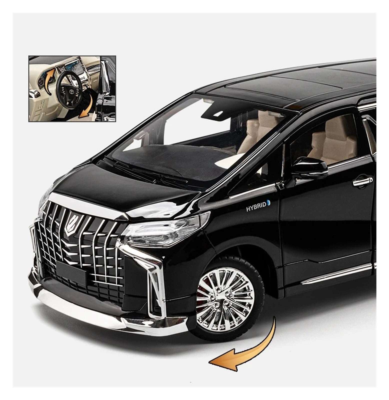 Amazon | ミニカーモデル 1:18 トヨタ アルファード MPV ダイキャスト