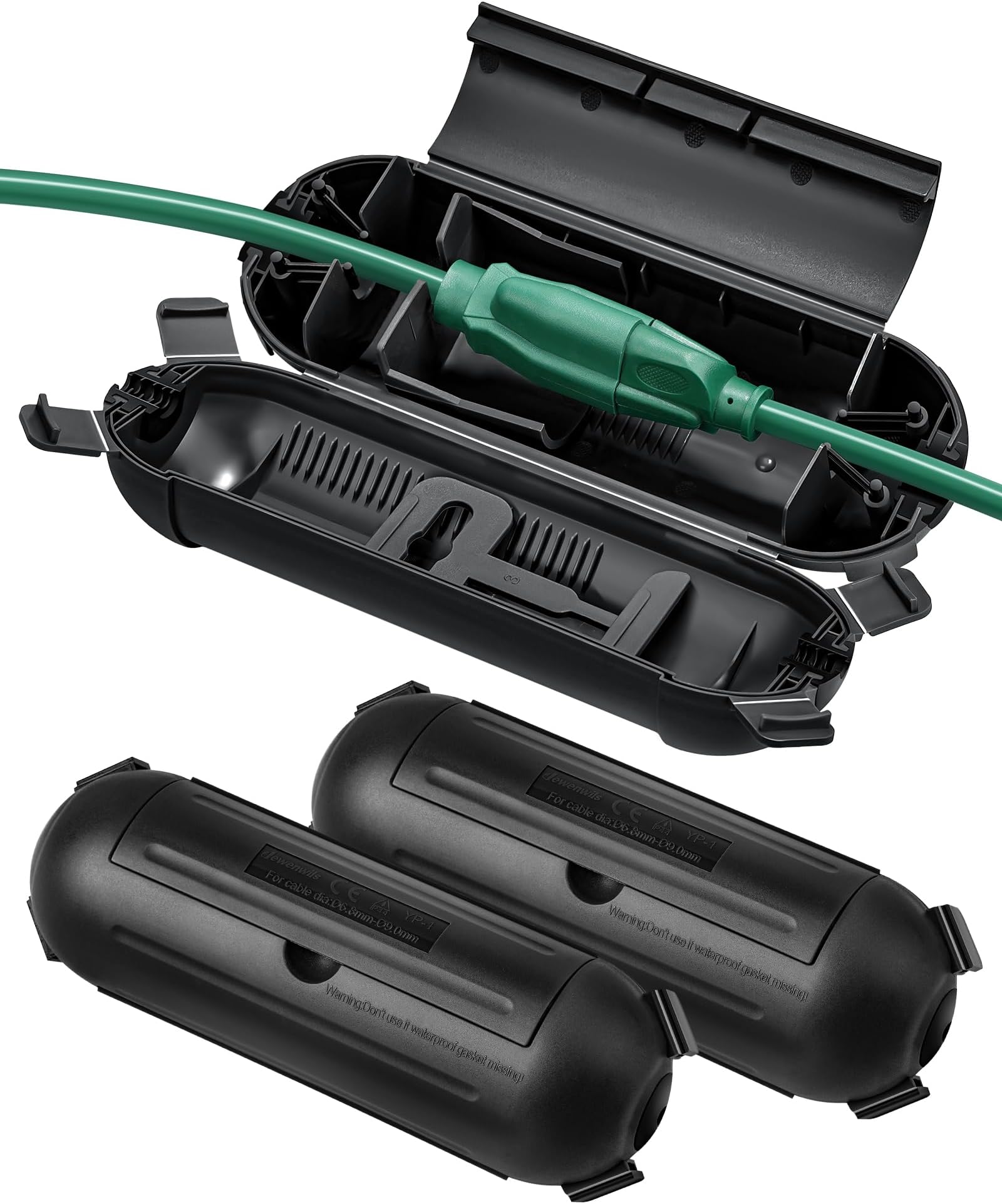 DEWENWILS 3Pack Extension Cord Safety Cover, Outdoor Waterproof Plug