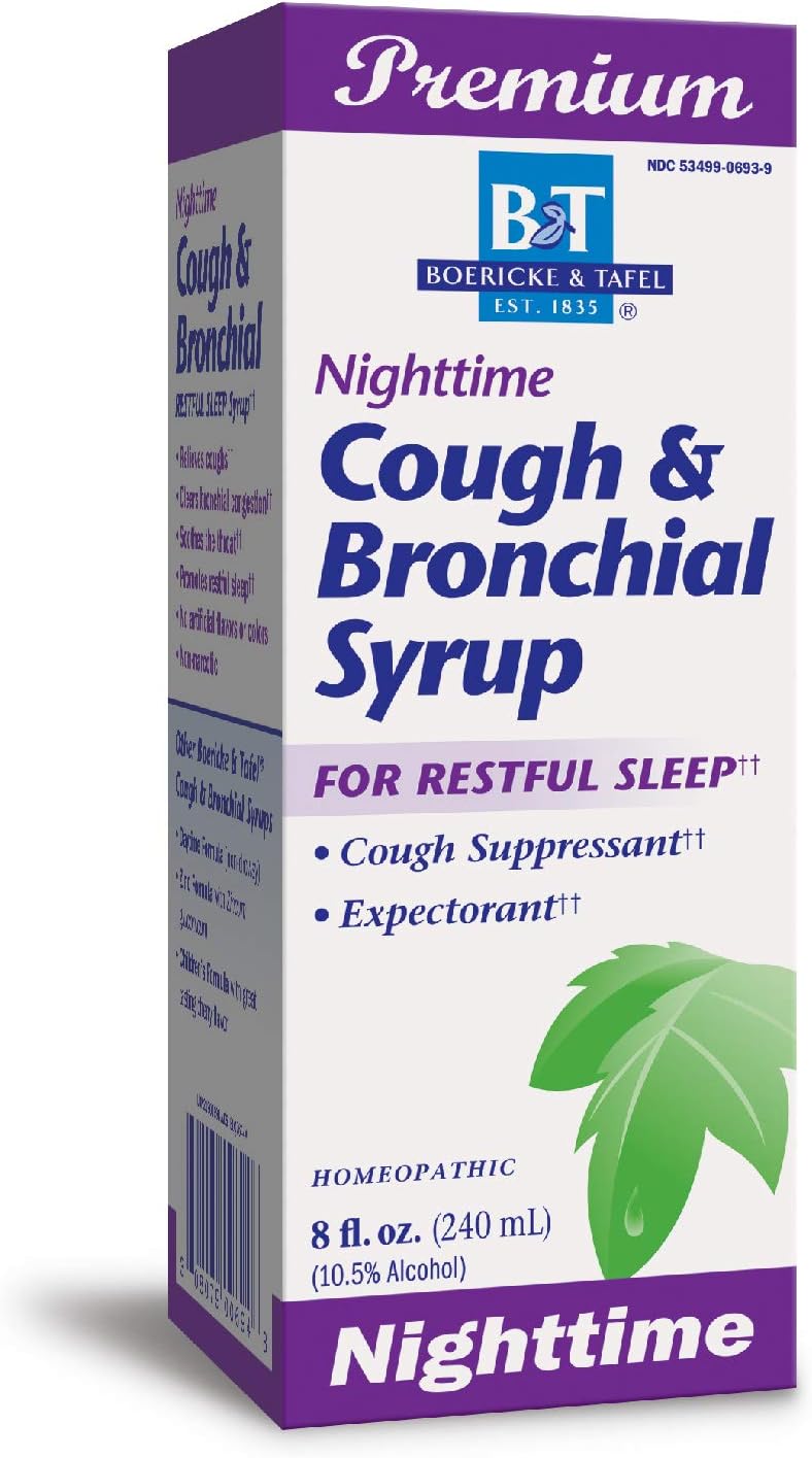 B&T Nighttime Cough & Bronchial Syrup for Restful Sleep Homeopathic, 8 Oz. (Nature's Way Brands) : Health & Household