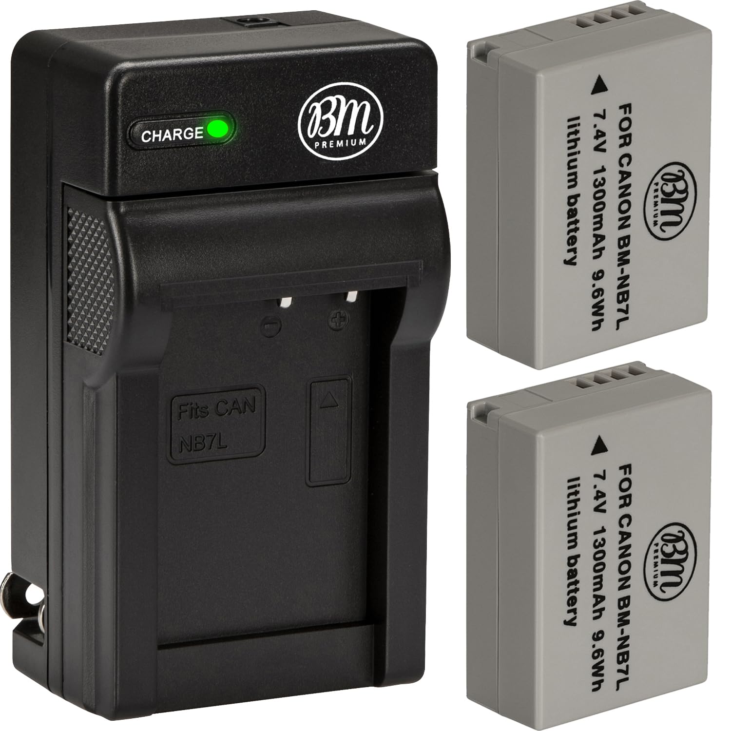 Amazon.com : BM Premium 2-Pack of NB-7L Batteries & Battery