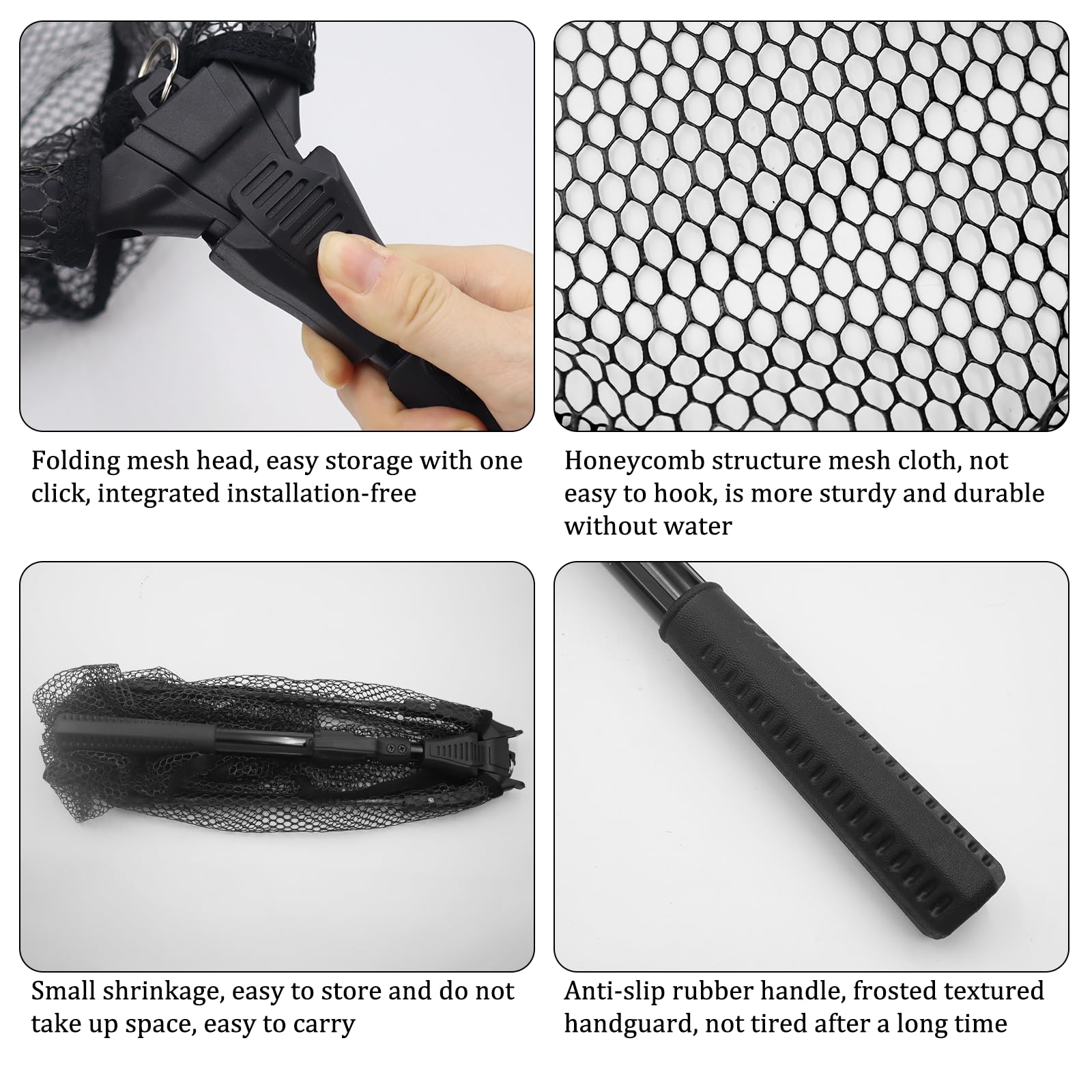 Wakeman Épuisette De Pêche Avec Poignée Télescopique - Épuisette Pliable Et Réglable Avec Poignée Résistante à La Corrosion Et Transport à L'extérieur (203,2 Cm