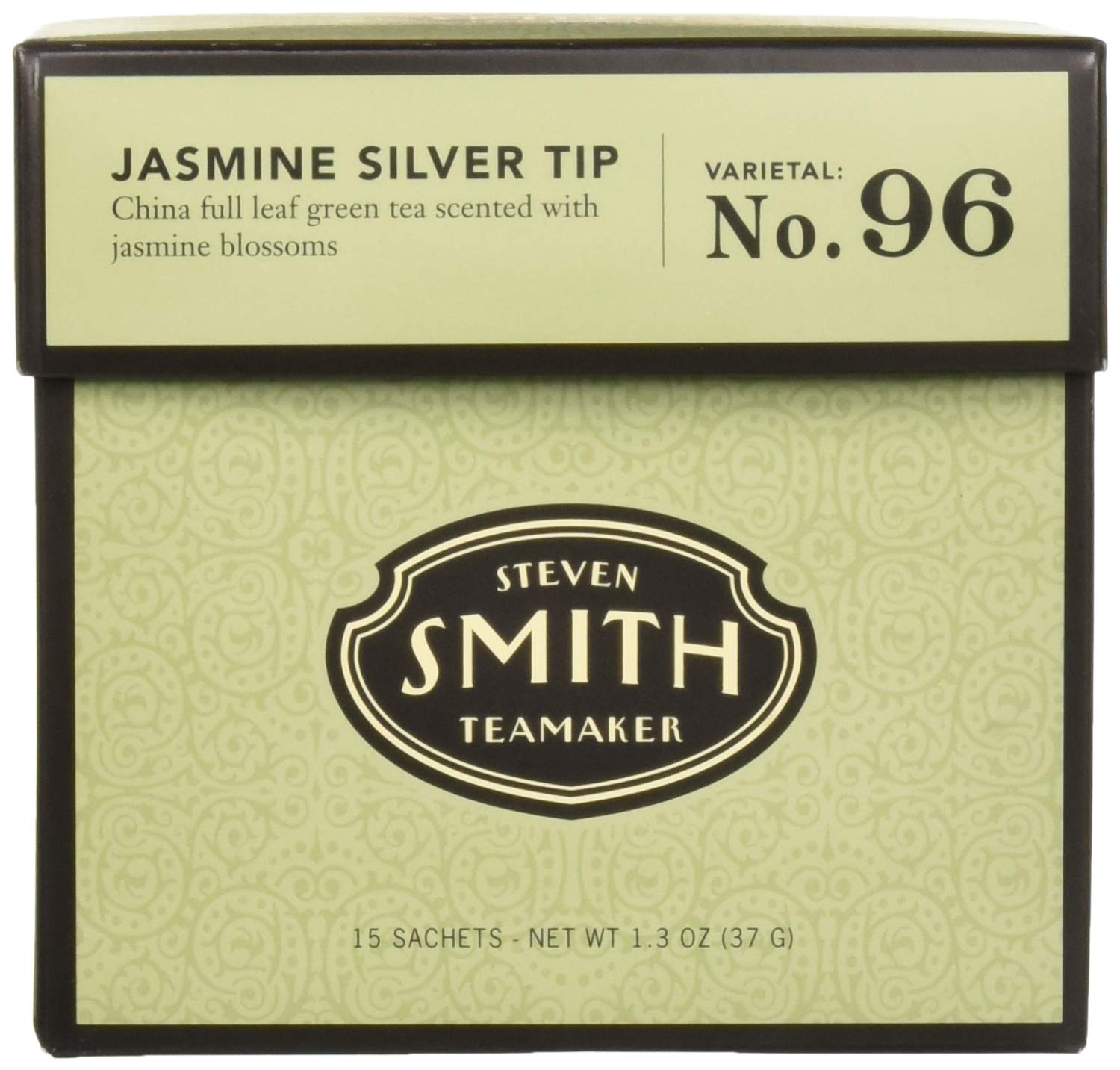 Smith Teamaker Jasmine Silver Tip Green Tea (Pack of 6 - 15 Bag Each)