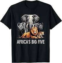 Big 5 Wildlife South Africa Safari Africa's Big Five T-Shirt