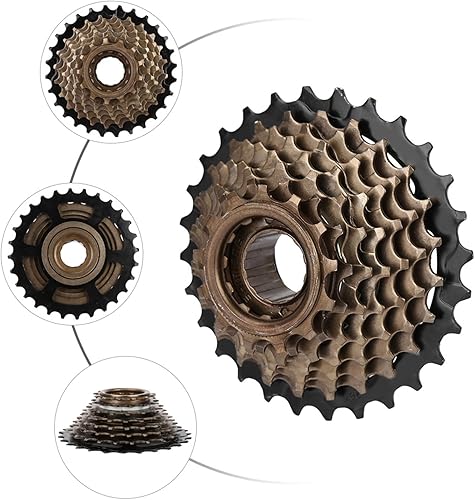Miniatura 6 de Piñón de cambio de bicicleta de velocidad de 13-28, rueda de torre de volante de cambio de bicicleta de montaña Rueda de inercia Posicionamiento del
