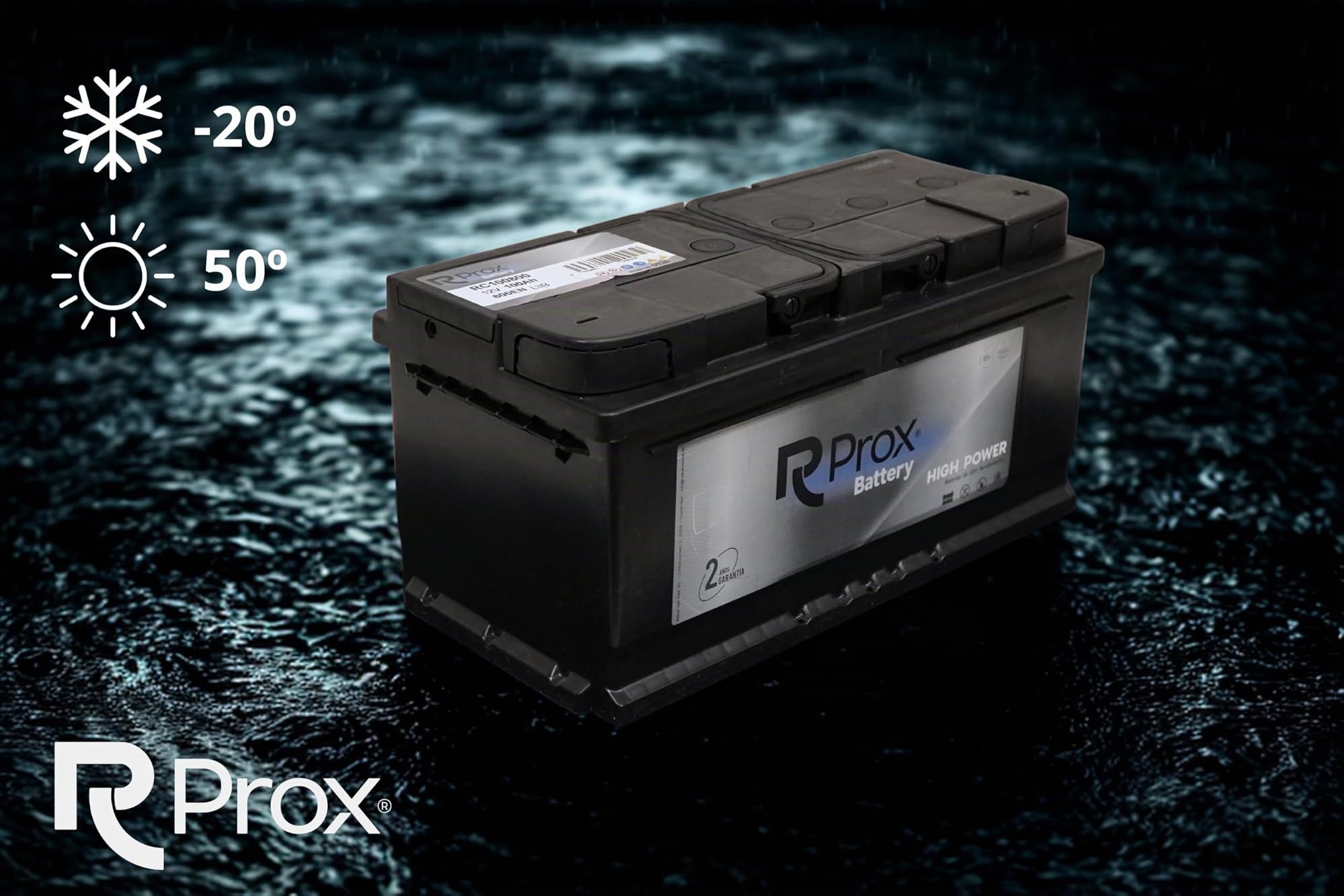 Batteria per auto 100 Ah 800 Amp. + 20% di Potenza di Avvio. 24 Mesi di Garanzia. Primo Produttore Leader Europeo.