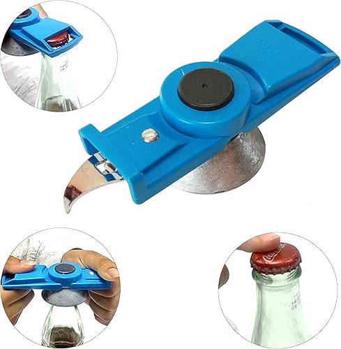 Miniatura 2 de Bruni - Abridor de botellas multifunción – Tapa de seguridad para medicamentos, abrebotellas fácil de usar para niños, manos débiles, ancianos y