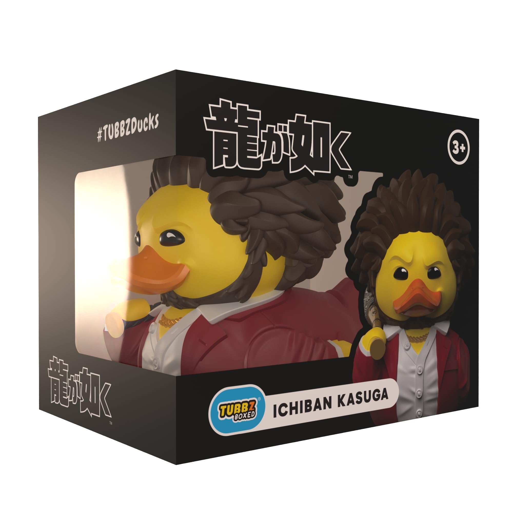 TUBBZ Boxed Edition: Like a Dragon - Ichiban Kasuga Cosplaying Rubber Duck Vinyl Figure – Official Collectible for Fans of Yakuza