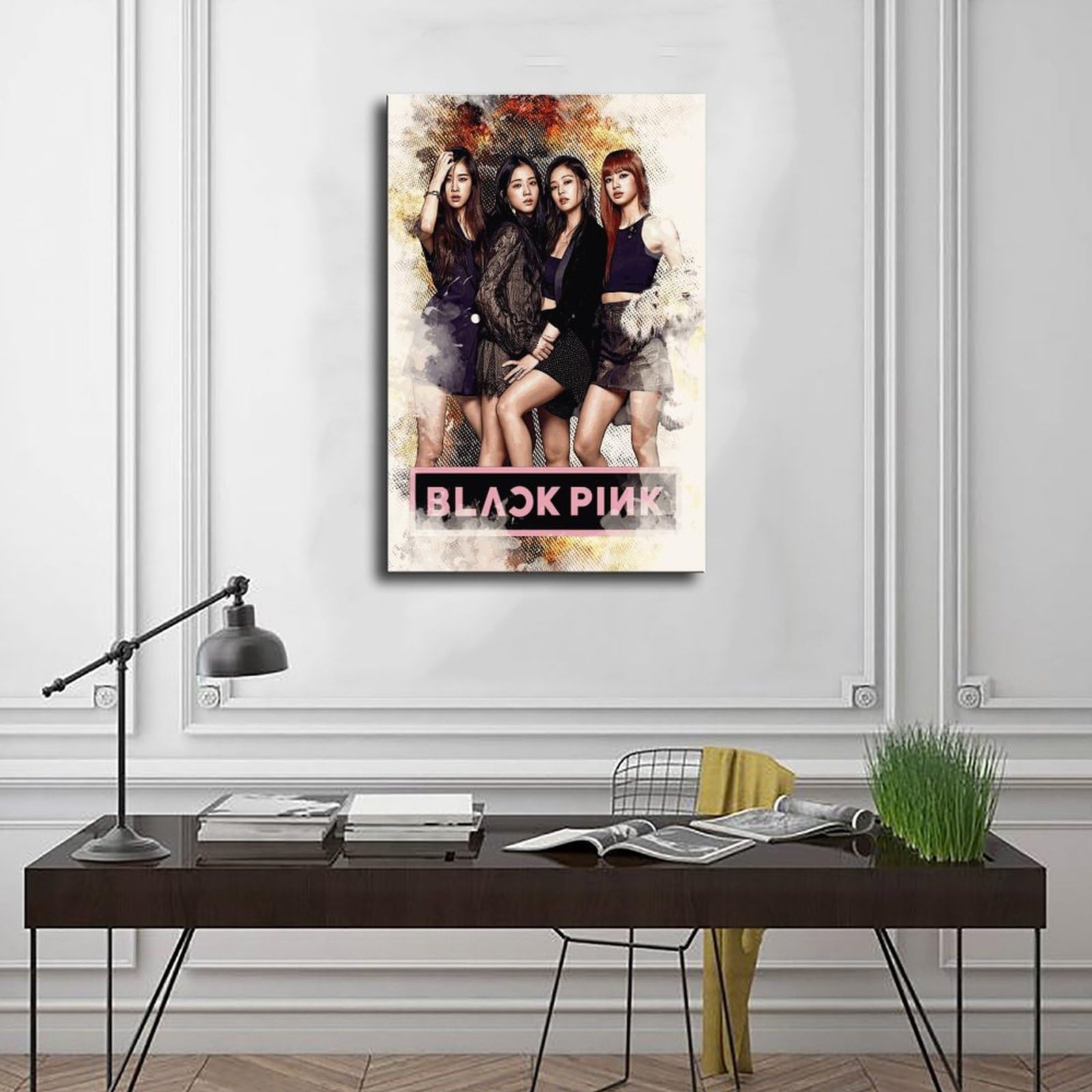 Poster Blackpink Rose Impression Toile 30x45 Cm - Décoration Chambre, Bureau, Cadeau Fan Kpop, Sans Cadre - 8