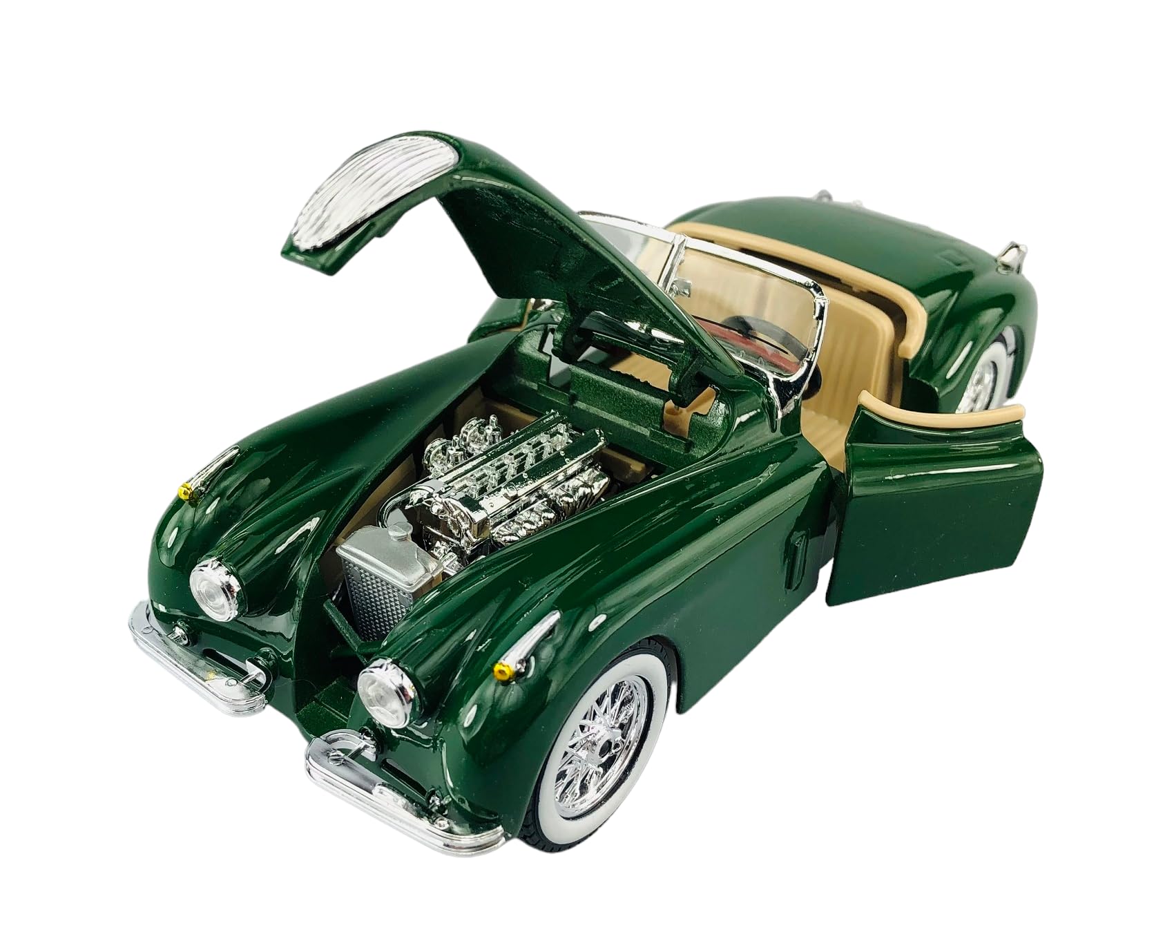 FOXCUP Jaguar XK 120 Roadster Convertible Green 1948-1954 1/24