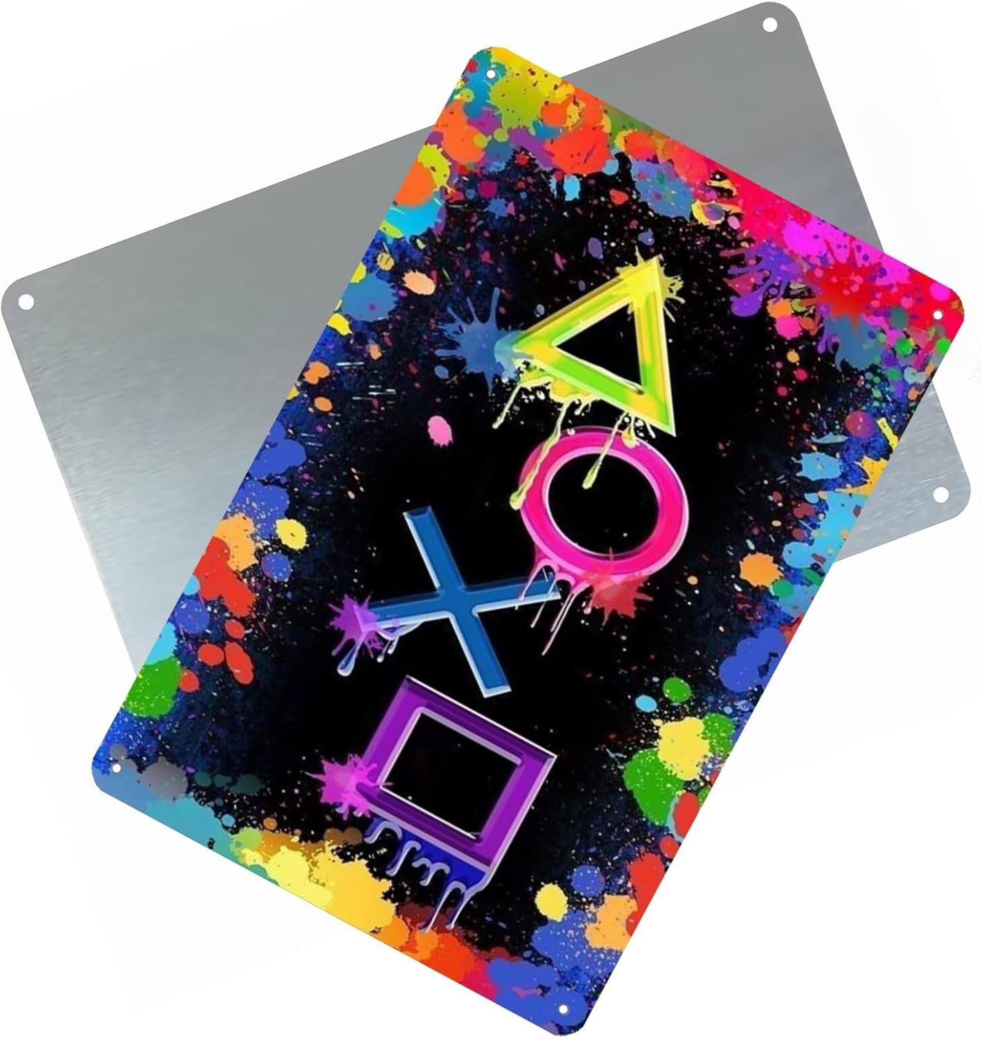 3 Pack Game Room Decor for Teen Boys Bedroom Gaming Room Accessories Stuff Cool Poster Gifts for Gamer Guys Metal Signs Wall Decor - Image 3