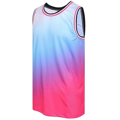 DEHANER Blank Mens Basketball Jersey Mesh Training Practice Athletic Sports