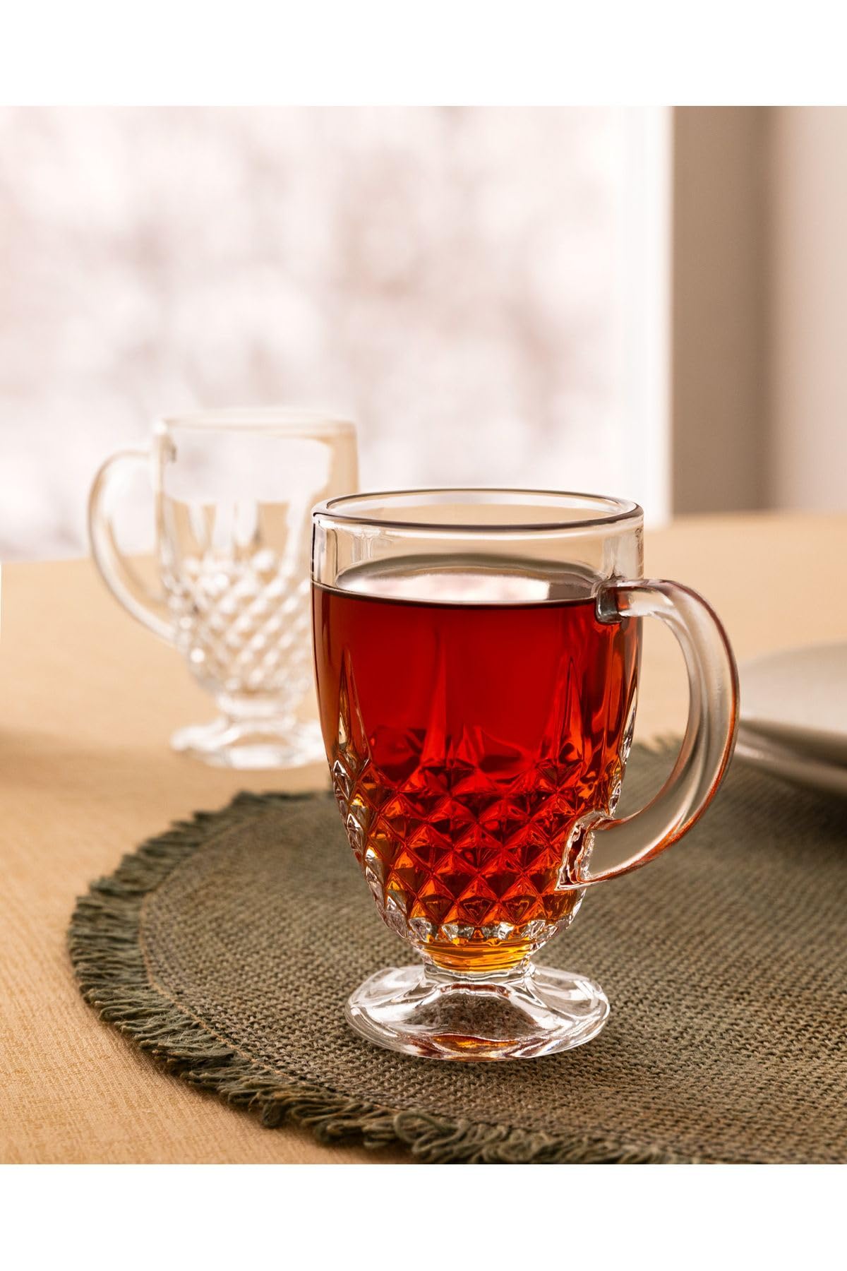 Madame Coco Lasalle 4'lü Çay Fincanı, Şeffaf