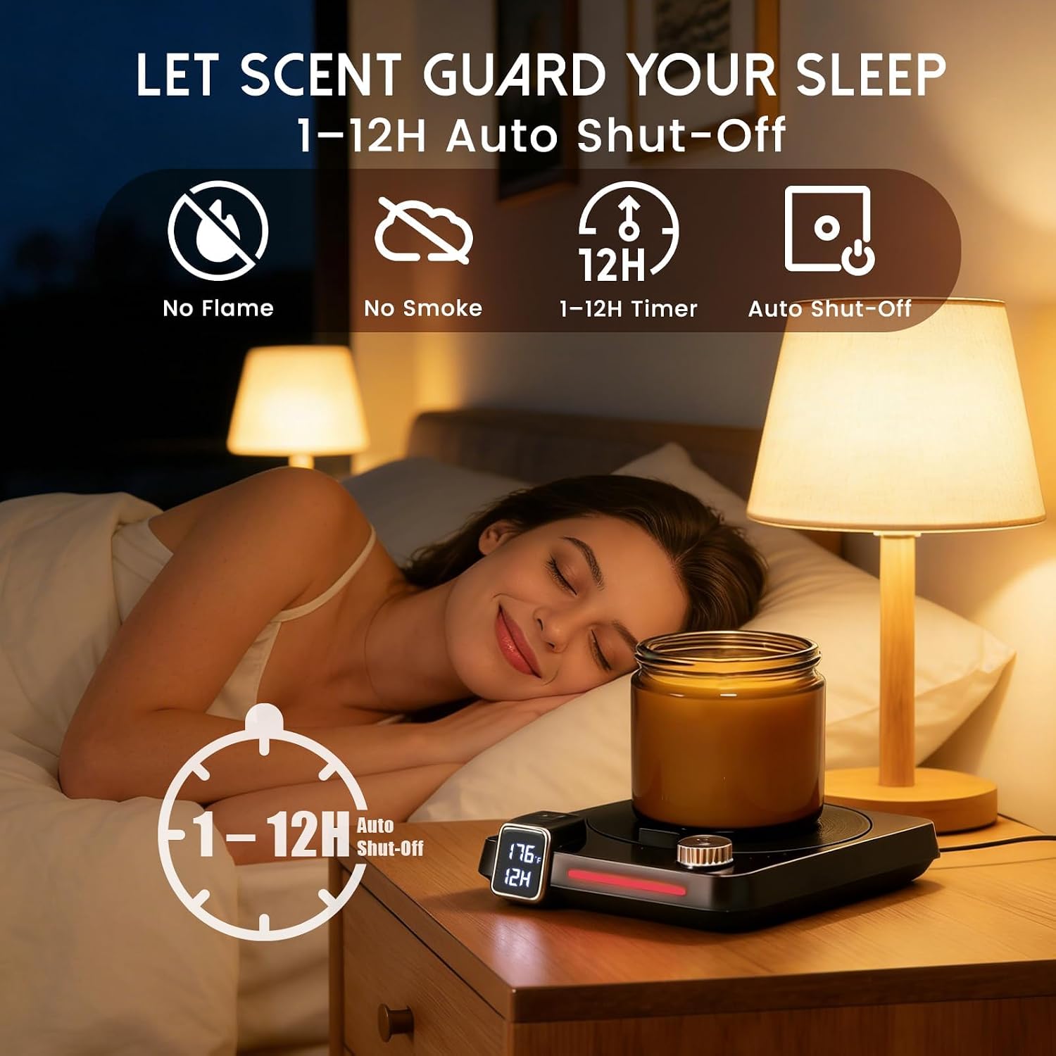 3-in-1 Electric Wax Melt Warmer, Candle Wax Warmer with Timer & Delay Start image 3