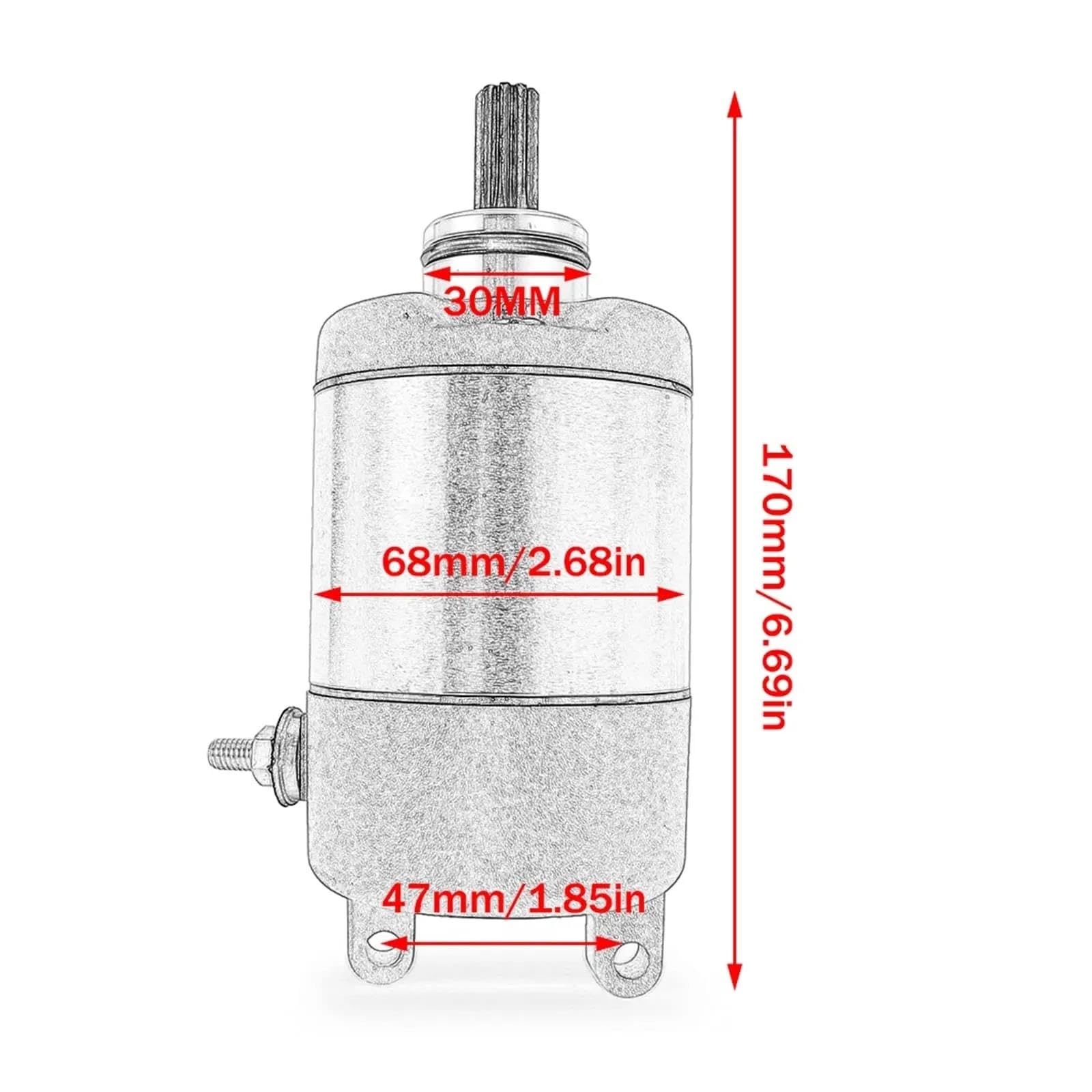 Motor De Arranque De Motocicleta para XR250 CBF250 NX 250 Dominator 31200-KPF-851 31200-KW3-018 31200-KBR-008 Motor de Arranque