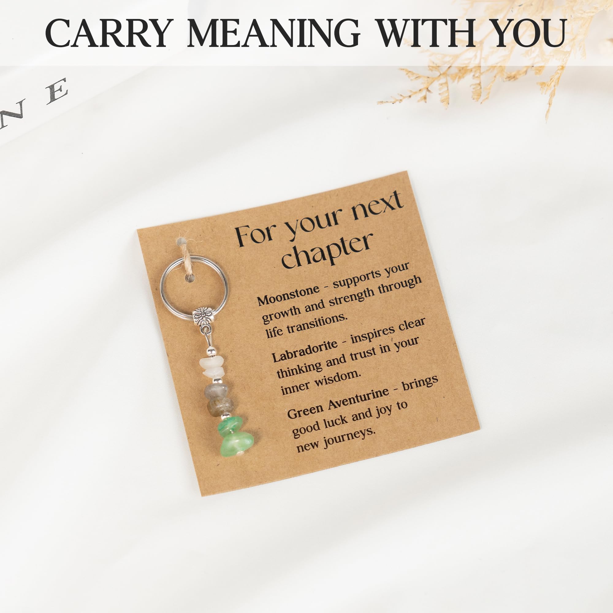 Sensemory Keychain For Coworker, Teacher, Nurse, Friend, Senior, Retirement Gift For Woman, Sister, Farewell, Going Away, Promotion, New Job Key Chains, Self Care Gift Stocking Stuffers