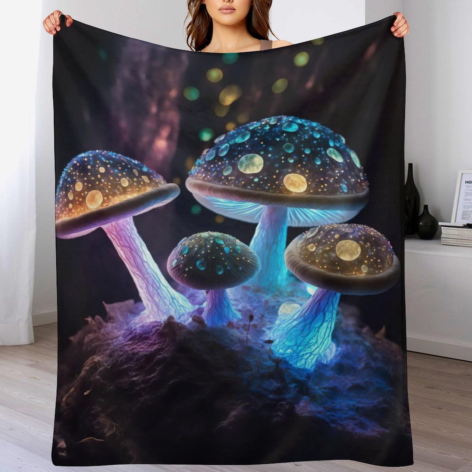 Couverture de canapé salon champignon pour des soirées cocooning et balcon