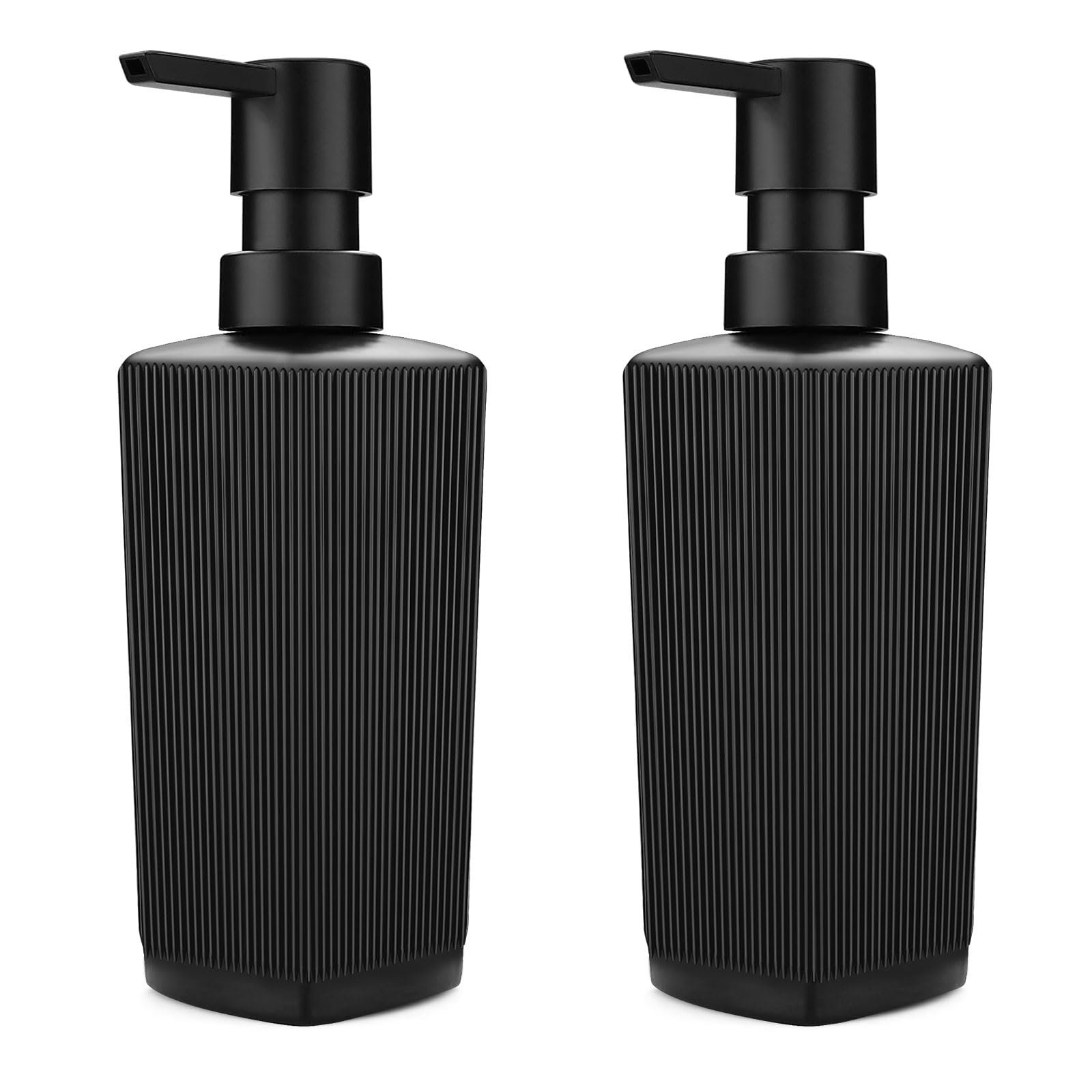 Diakey Black 2 Pack Soap Dispenser For Bathroom, 350Ml Hand And Dish Soap Dispenser With Pump For Kitchen, Refillable Liquid Bottle,