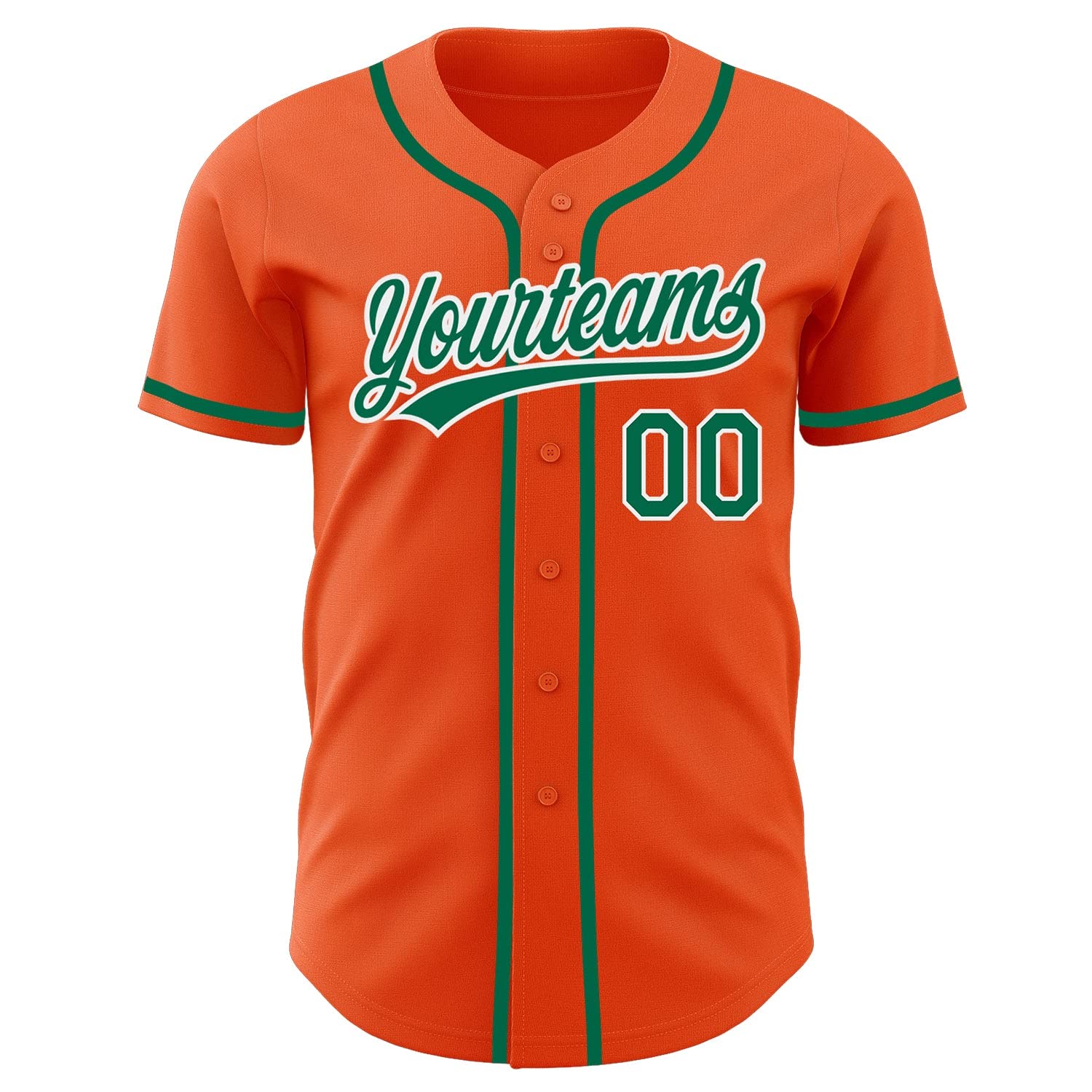 Generic Custom Baseball Jersey Women Men Youth Kids, Orange Green White Baseball Jerseys Printed Stitched Name Number Logo Baseball Shirt