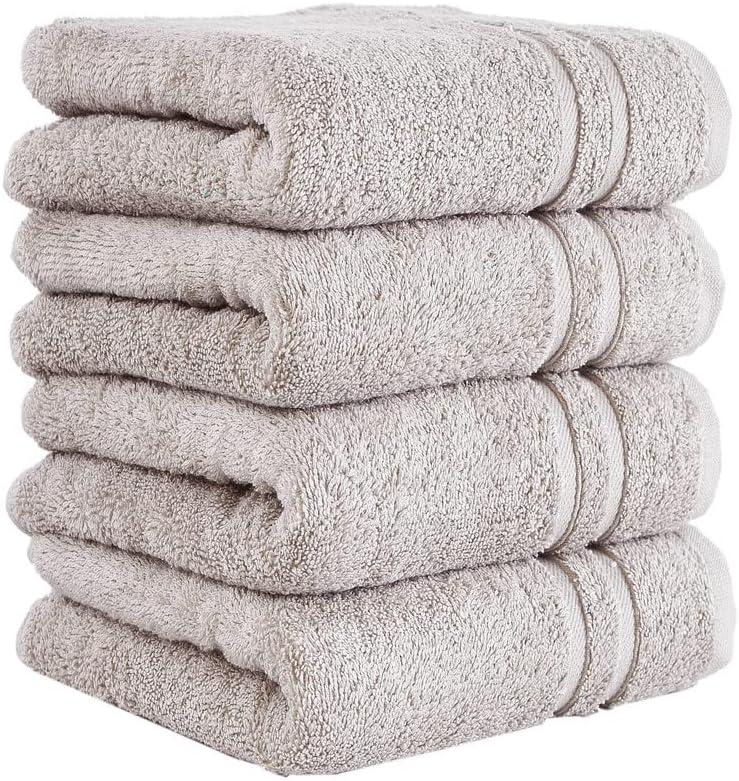 Hammam Linen Juego de toallas faciales de algodón turco original de alta calidad, calidad de hotel para suavidad y absorción, toallas faciales para