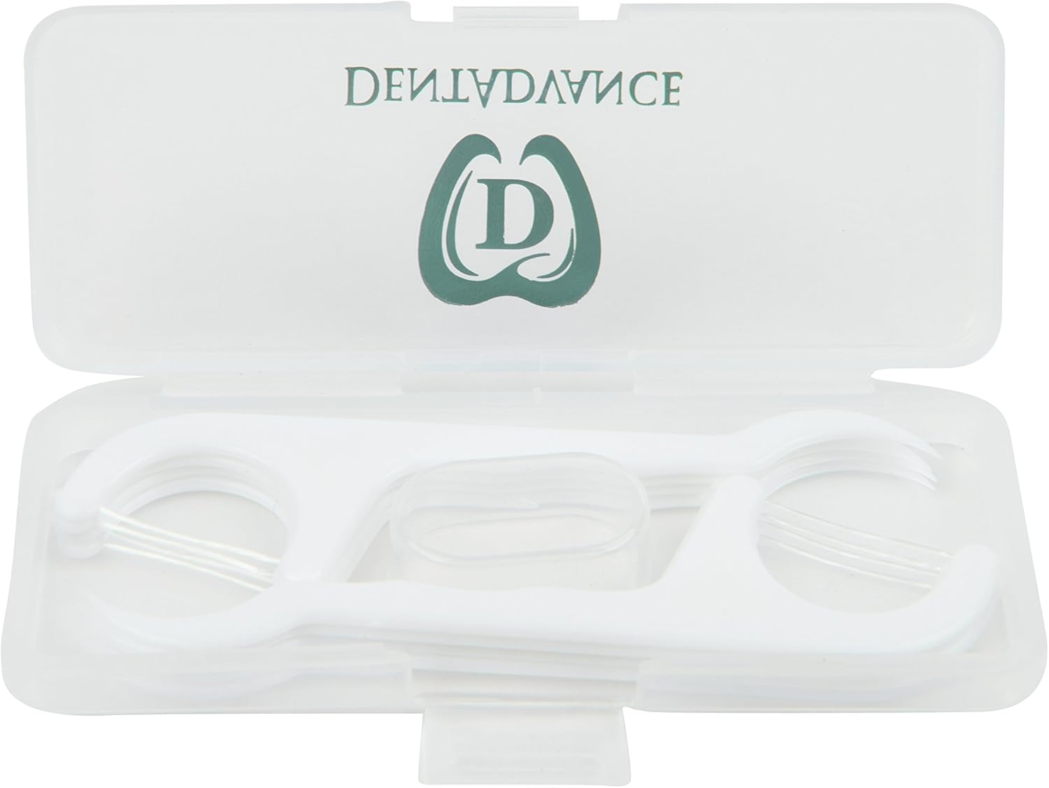 DentAdvance Mint Dental Floss Picks - Premium Angled, Easy Reach Back Teeth | Tooth Flossers | Mint Flavor, Waxed, 90 ct, w/ Travel Case : Health & Household