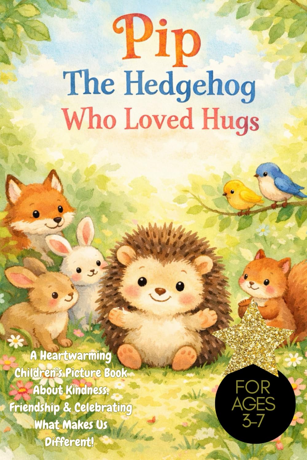 Pip The Hedgehog Who Loved Hugs: A Heartwarming Children’s Picture Book About Kindness, Friendship & Celebrating What Makes Us Different! Ages 3-7, kind, confidence, compassion, hedgehog lover gif