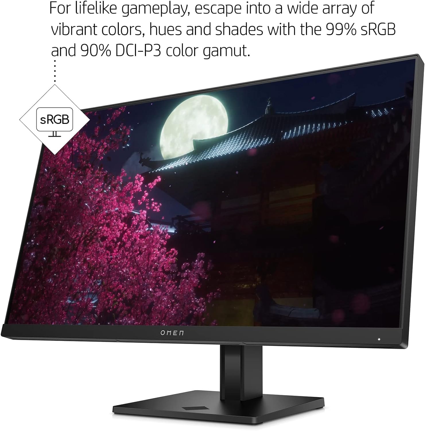 Amazon.com: HP OMEN 24 Inch Monitor Gaming 1080p FHD 165Hz 1ms AMD