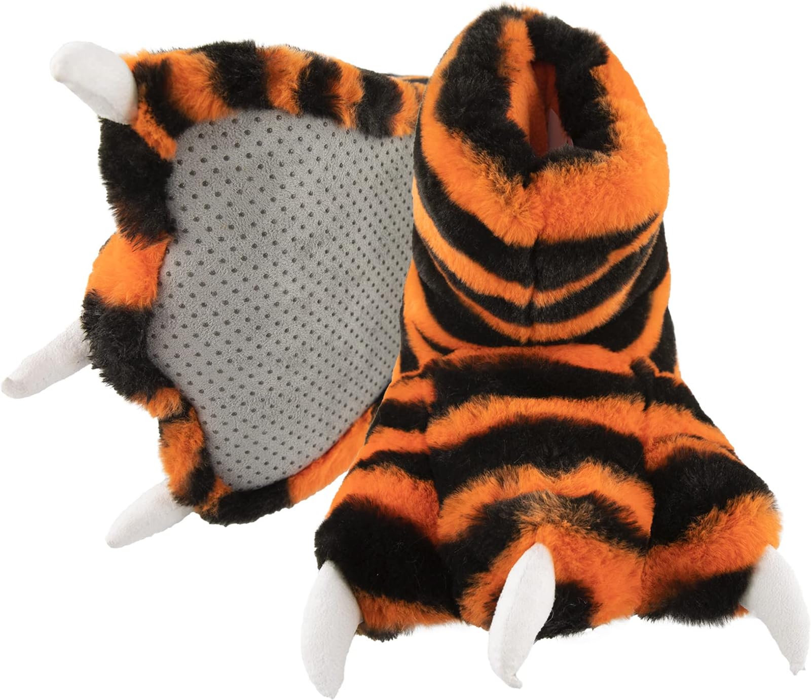 Lazy OneAnimal Paw Slippers for Kids and Adults, Fun Costume for Kids, Cozy Furry Slippers