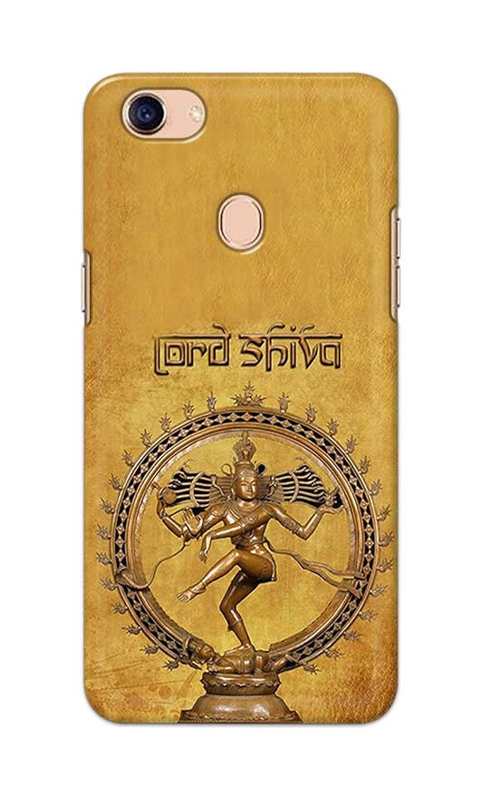 Lord Shiva As Nataraj Brown Background Designer Case for Oppo A73 Back Cover