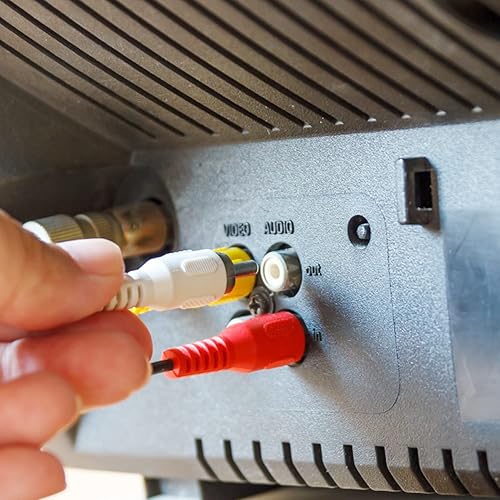 Miniatura 5 de Pasow Cables RCA, cable de subwoofer de audio estéreo 2RCA macho a 2RCA macho cable RCA doble blindado para cine en casa, TV de alta definición,