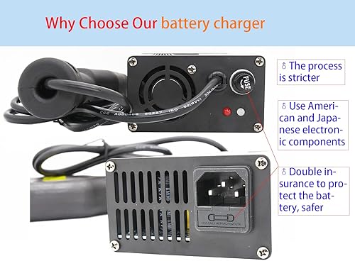 Miniatura 3 de KEYHAO Cargador de 36 voltios para carrito de golf, cargador de batería para Ez Go Club Car EZgo TXT (enchufe estilo D)