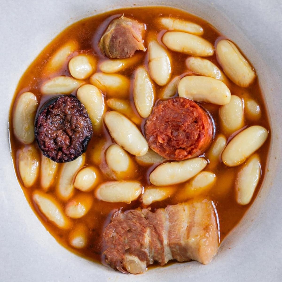 ARAMBURU Pack para Fabada Asturiana, Alubia Blanca y Compango, 5 Raciones, 1060 gr., Sin Gluten, Sin Lactosa