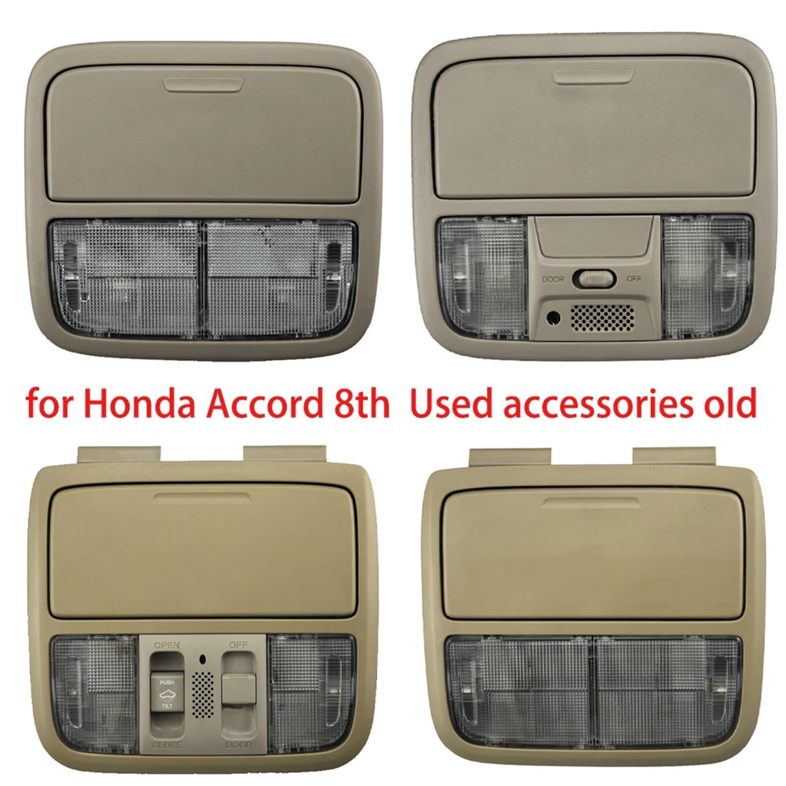 światło do czytania Pasuje do Honda Accord 8th 7th Zestaw szyberdachu Zestaw lampek do czytania w środku Etui na okulary Akcesoria(Accord 8th A)