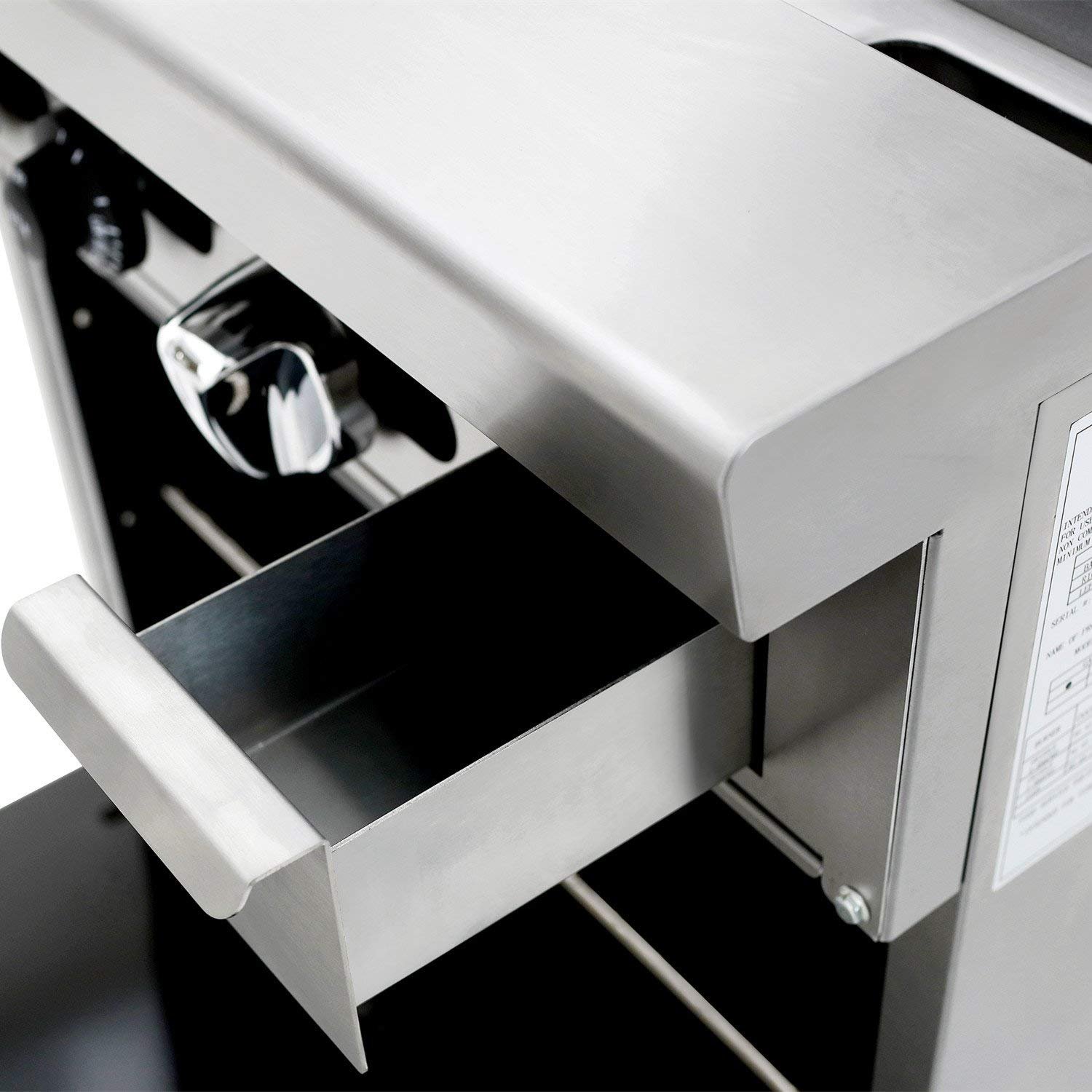 CookRite Natural Gas Range Propane 24 Manual Griddle with Standard Oven - 72,000 BTU