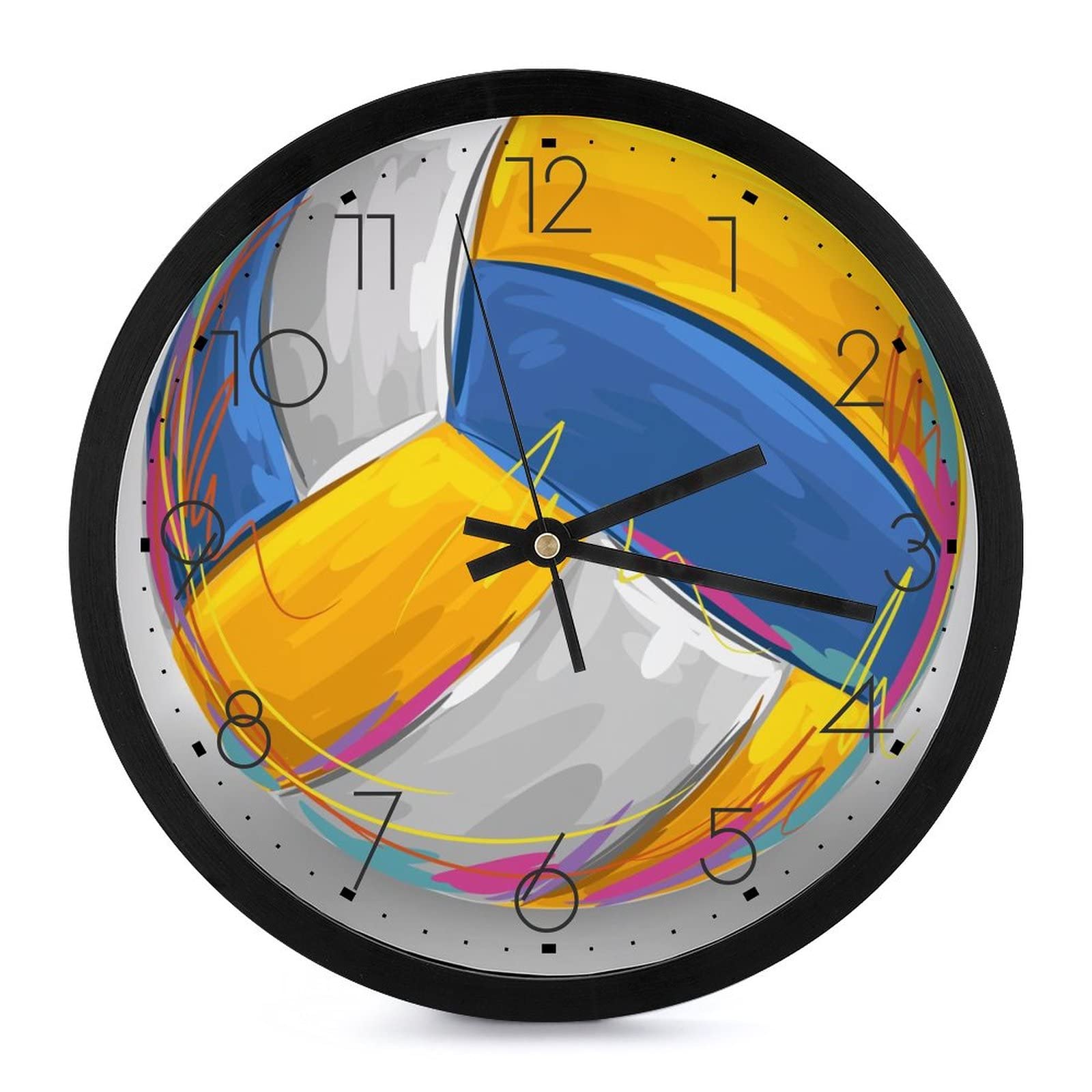 Horloge volleyball pour salon et chambre déco sportive