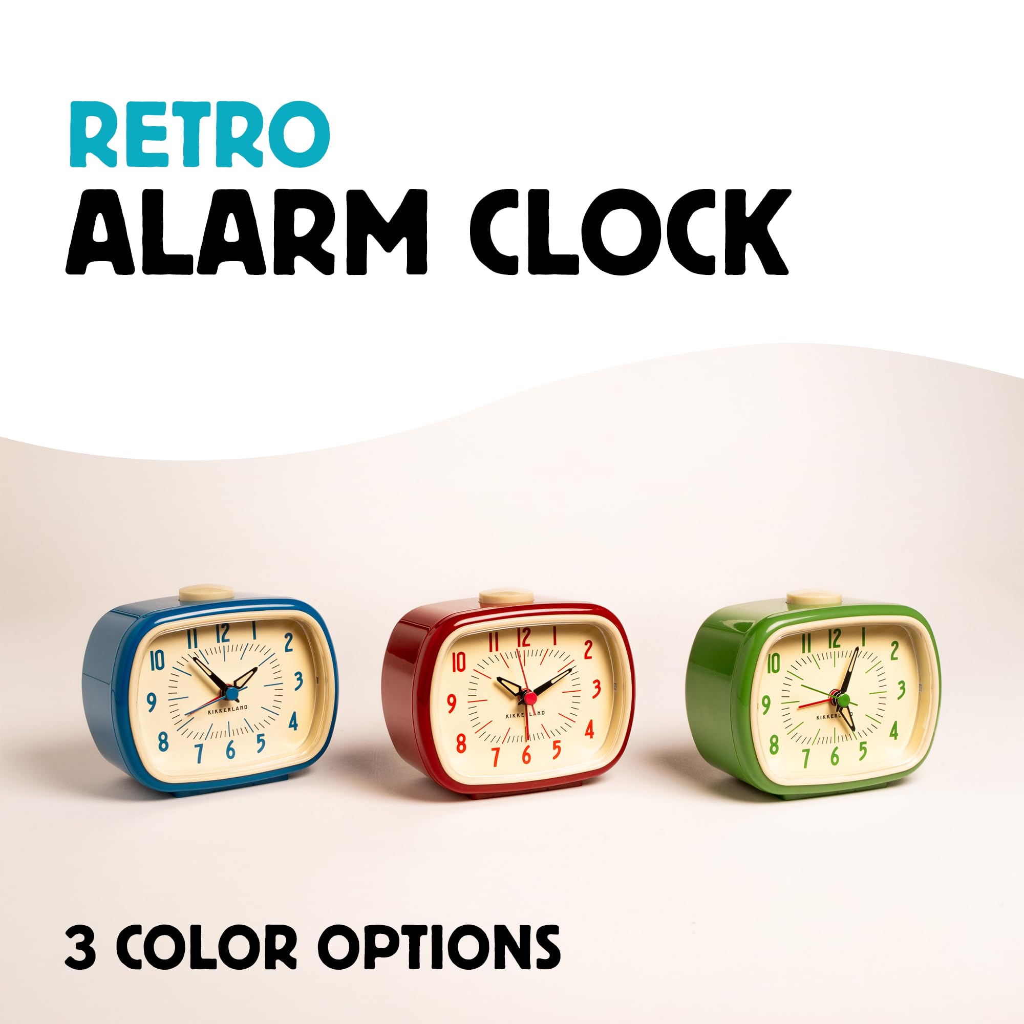 Amazon.co.jp: KIKKERLAND Retro Alarm Clock W10.7×D5.7×H8.8c