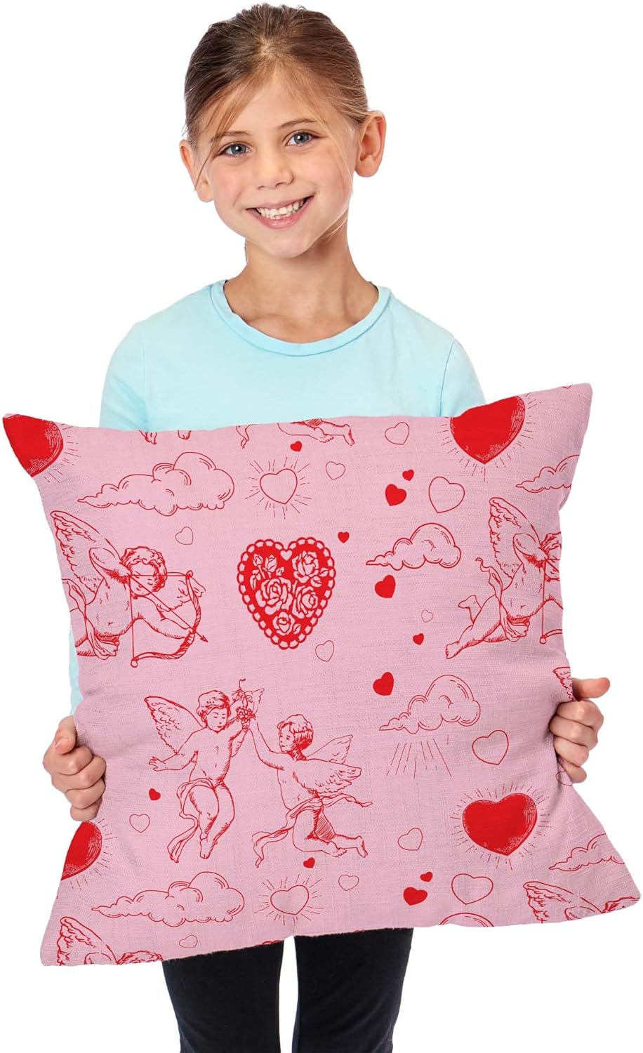 NORTHWEST Valentine's Day, Cupid, Throw Pillow 18 x 18 Inches