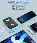 BBD 12000mAh Magsafe Power Bank for iPhone,Wireless Power Bank With 20w Fast Charger,Magsafe Battery Pack With Cable USB C In&Out,Slim Magnetic Portable Charger For Iphone 17/16/15/14/13 Series 1 Pack