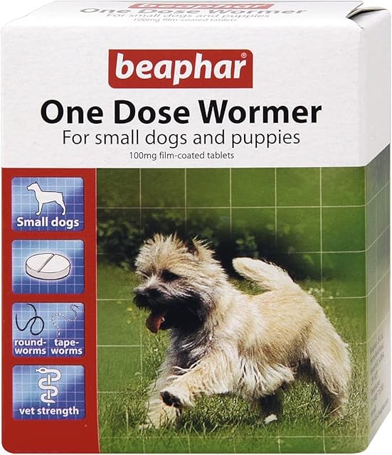 BEAPHAR One Dose Wormer for Small Dogs 3 Tablets