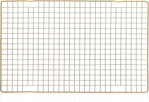 Miniatura 4 de Rejilla de refrigeración de 16 x 10 pulgadas para hornear, parrilla de barbacoa, malla de metal, parrilla de barbacoa, parrilla de malla de alambre