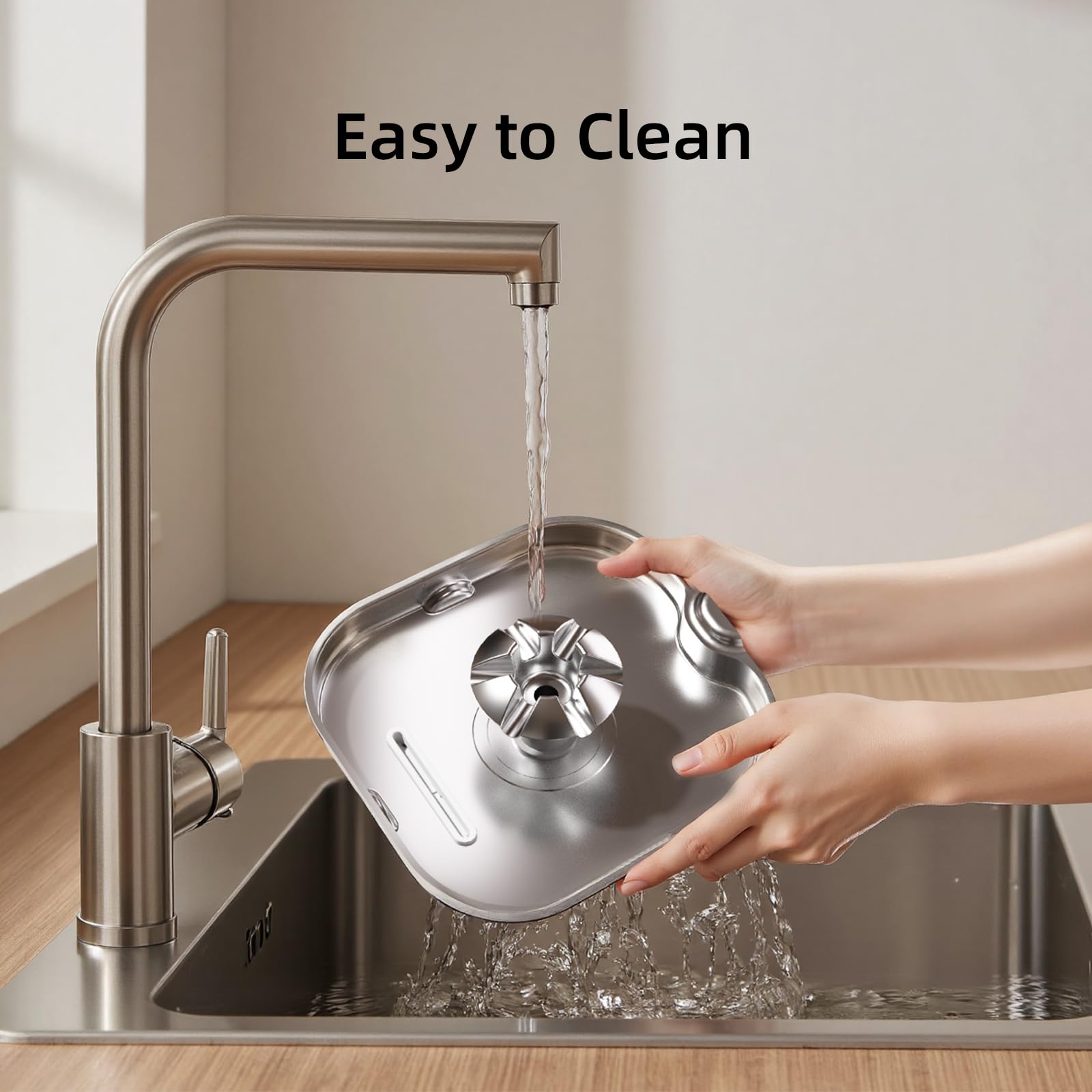 Cat Water Fountain Stainless Steel：74oz/2.2L Water Fountains for Cats Indoor, Cat Fountains for Drinking, Ultra-Quiet, Water Level Window, Pet Water Fountain - 2 Filters + 2 Sponges - image 5