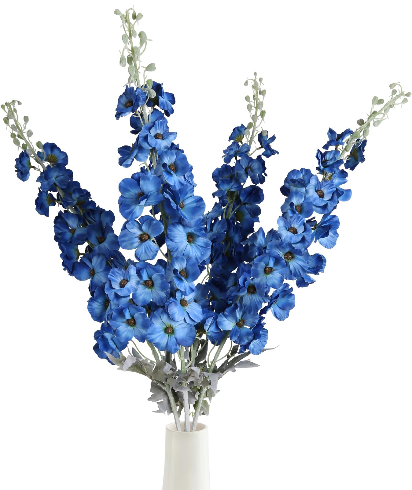 光触媒 人工観葉植物 紫陽花とデルフィニウム Amazon|Fqueelvys 長さ42インチ ブルーデルフィニウム造花背の