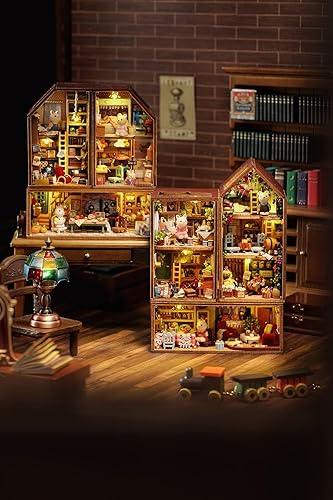 Miniatura 4 de Kit de casa de muñecas en miniatura, juego de casa de cocina de madera 3D, perfecto para mini construcción, regalos creativos, decoración del hogar